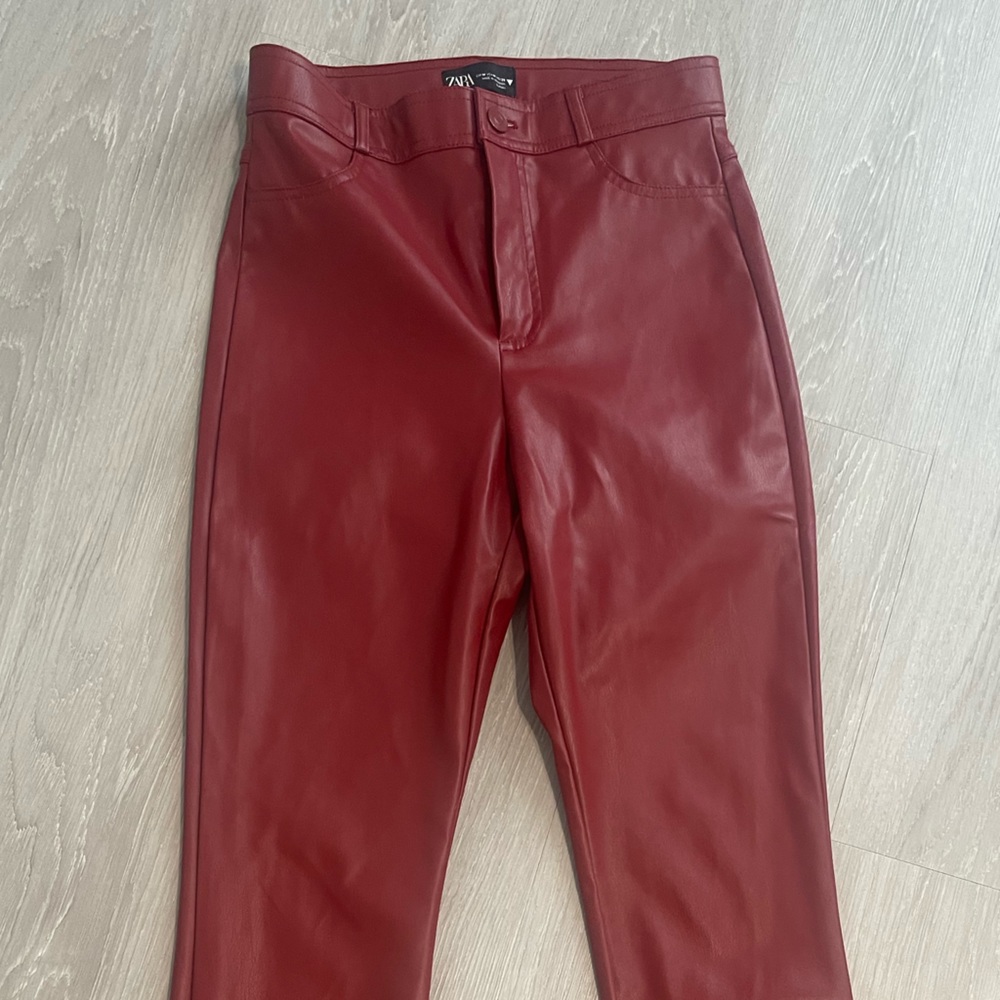 Zara faux leather pants